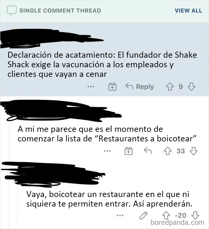 Los antivacunas quieren boicotear los restaurantes a los que les han prohibido entrar