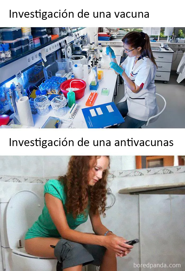 Los antivacunas son como "¡Investiga un poco!"
