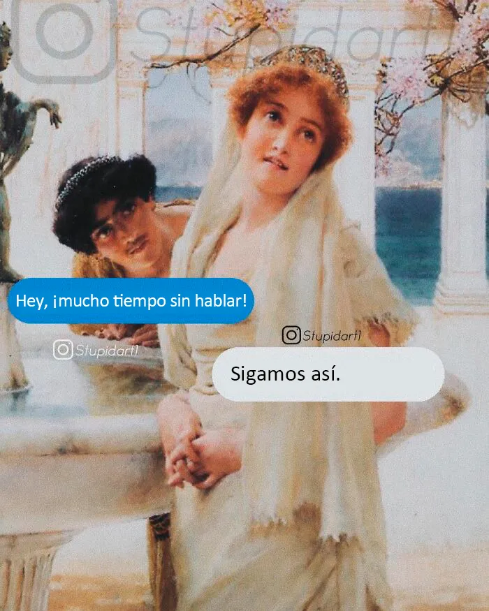 Este artista pone diálogos a los cuadros, y el resultado es tan profundo como divertido (20 imágenes)