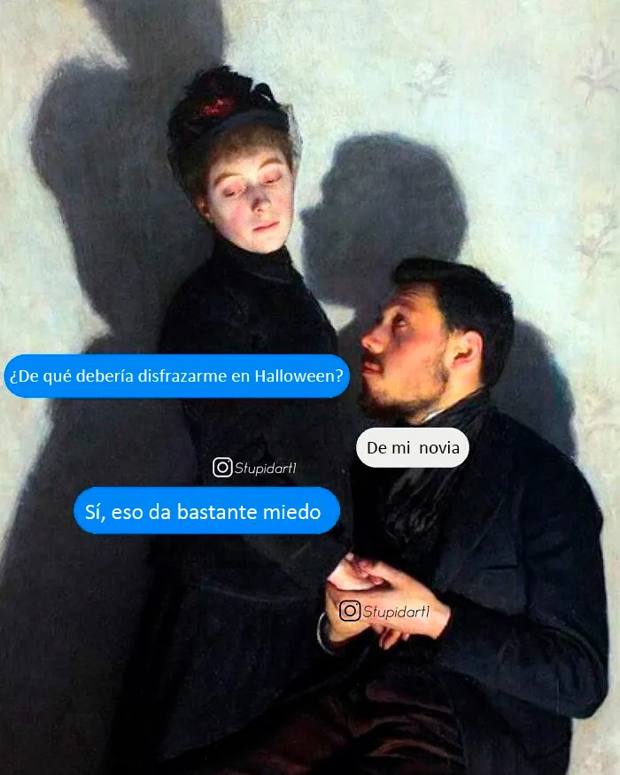 Este artista pone diálogos a los cuadros, y el resultado es tan profundo como divertido (20 imágenes)