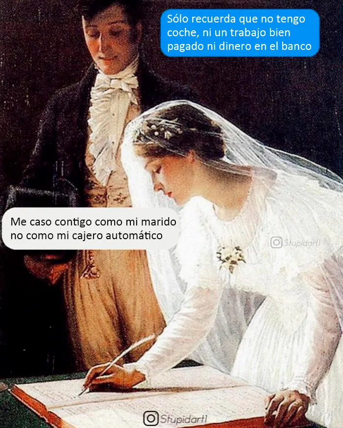 Este artista pone diálogos a los cuadros, y el resultado es tan profundo como divertido (20 imágenes)