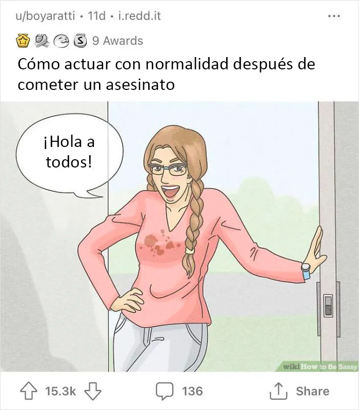 20 Imágenes de WikiHow sacadas de contexto, en las que se añadieron mensajes divertidos y oscuros