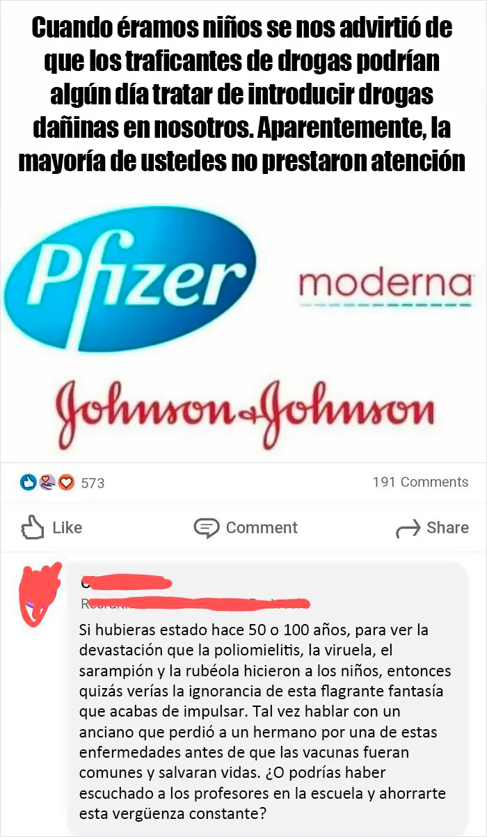 Los antivacunas creen que las vacunas son medicamentos peligrosos