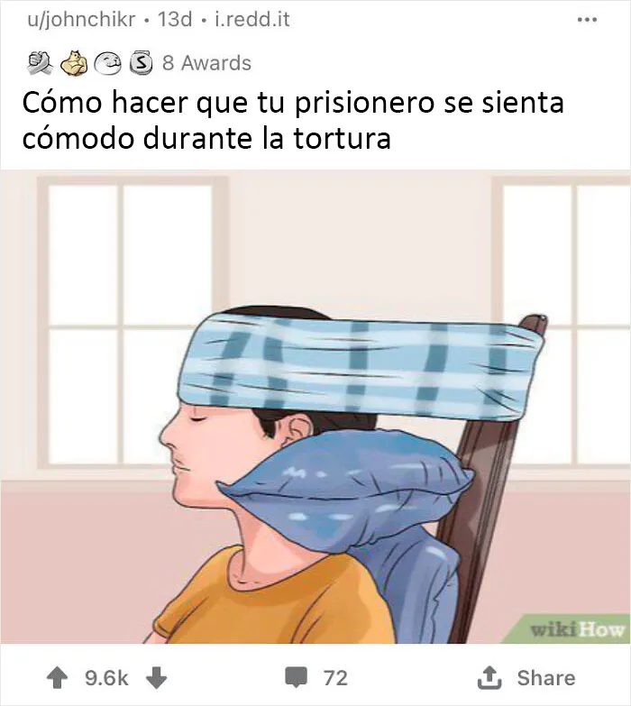 20 Imágenes de WikiHow sacadas de contexto, en las que se añadieron mensajes divertidos y oscuros