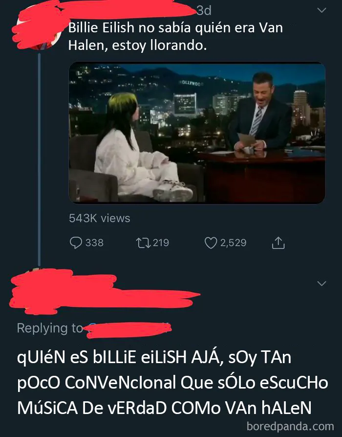 Una chica de 17 años no sabe quién es Van Halen, impactante