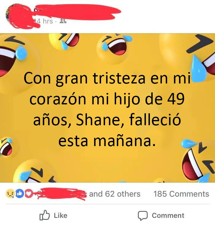 Cuando se elige un fondo inadecuado para dar la mala noticia