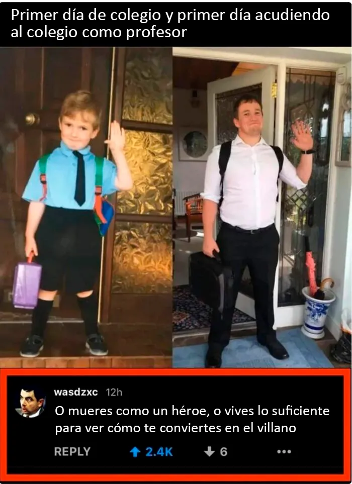 Cuando el estudiante le lanza al profesor la carta de cambio de sentido del UNO