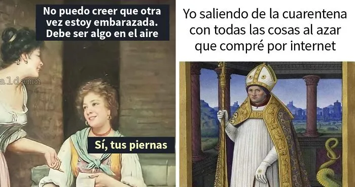 20 Divertidos memes de arte clásico compartidos de esta página de Instagram