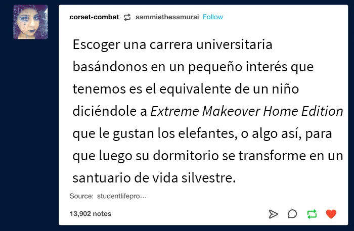 Todo estudiante se sentirá identificado con estas 20 divertidas publicaciones de Tumblr