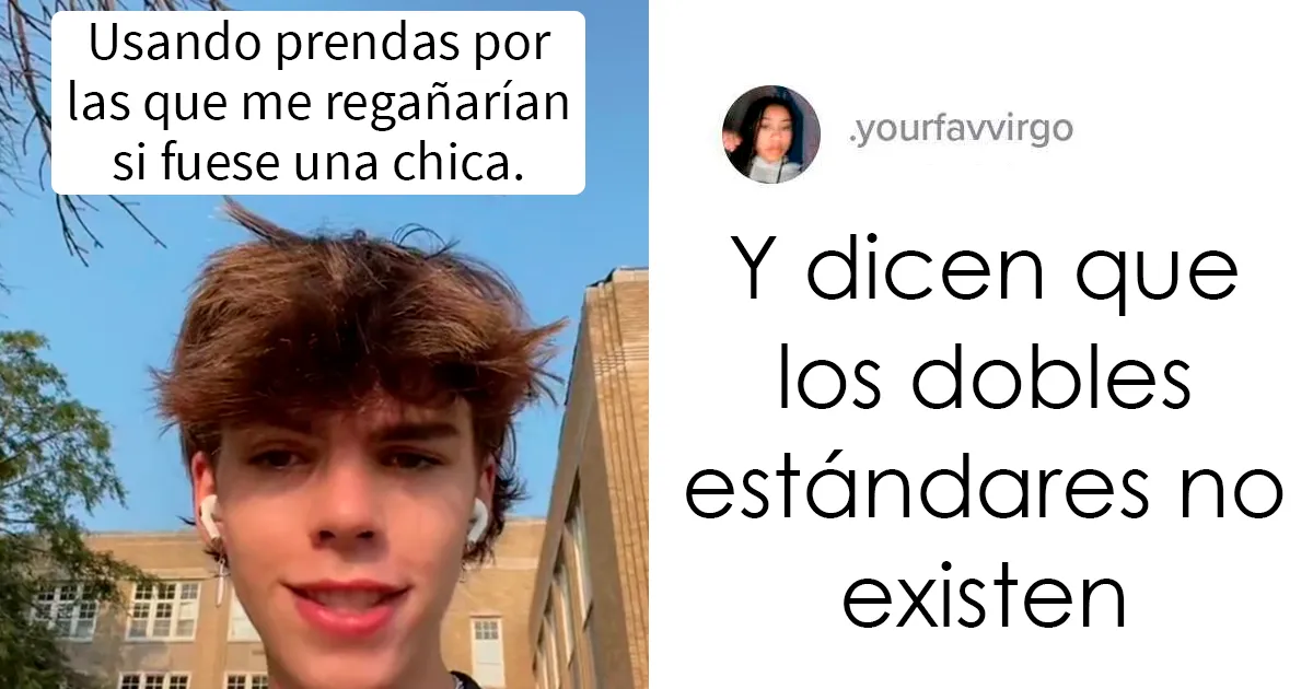 Este adolescente usó prendas en la escuela por las que lo regañarían si fuese una chica, y comprobó lo sexista que es esto cuando nadie le regañó