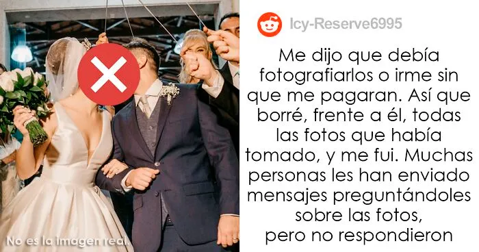 Esta fotógrafa borró, delante del novio, las fotos de su boda, y se volvió viral