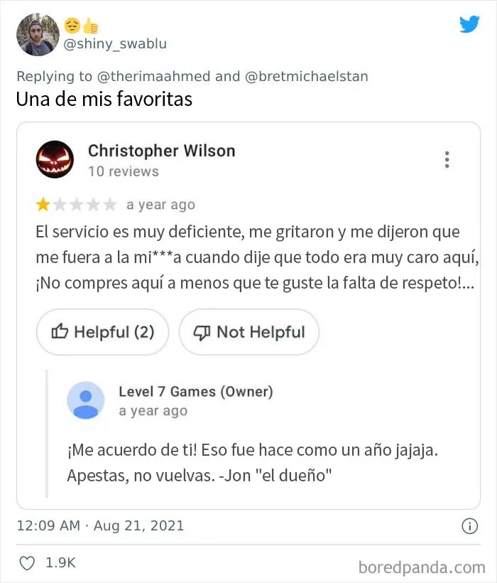 El drama en las reseñas de Google es absolutamente insuperable": En este hilo comparten las reseñas más salvajes