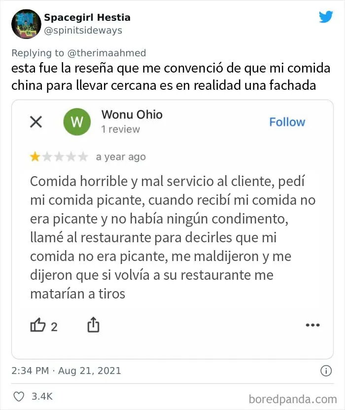 El drama en las reseñas de Google es absolutamente insuperable": En este hilo comparten las reseñas más salvajes