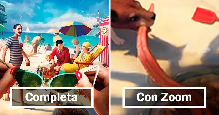 Este artista crea imágenes terroríficas muy detalladas y cuanto más se miran, más aterradoras son