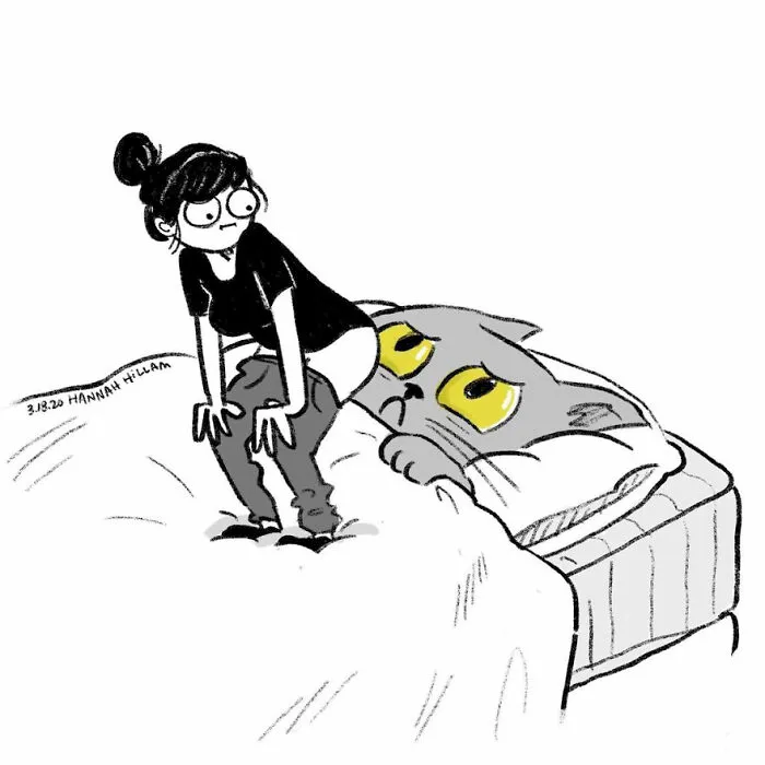 Esta artista ilustra cómo es vivir con gatos y un niño en estos 15 cómics (nuevas imágenes)