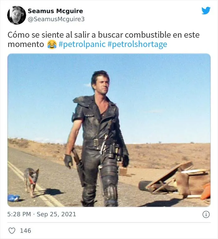 18 Bromas y memes divertidos de Twitter sobre el pánico por la escasez de gasolina en Reino Unido