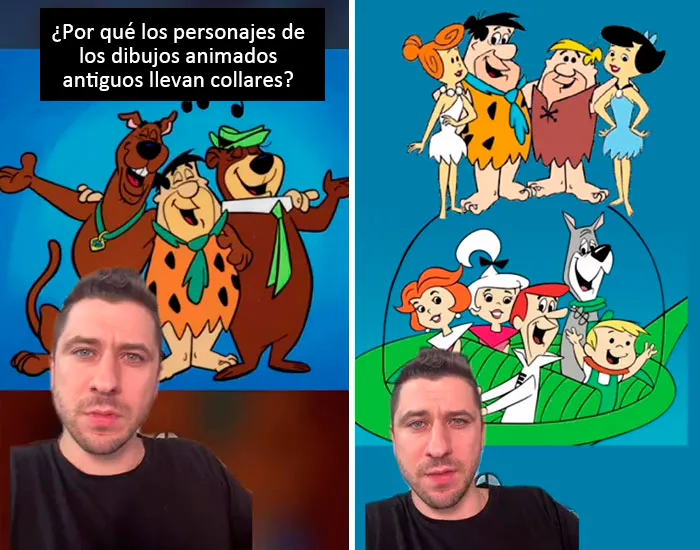 ¿Por qué los personajes de dibujos animados antiguos llevan collares?