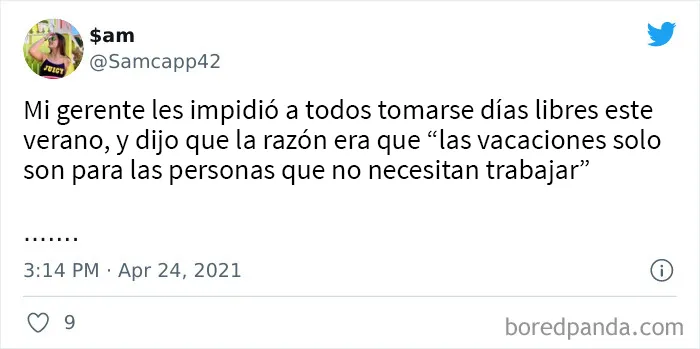 Estas 20 personas pidieron días libres en el trabajo, pero se les respondió con una terrible ignorancia