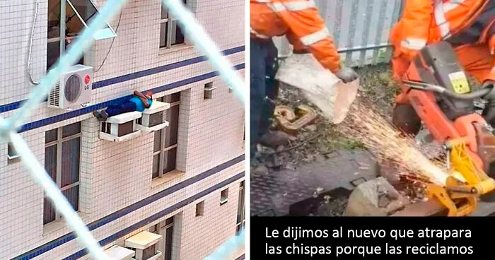 30 Ejemplos terribles de seguridad laboral, compartidos en este grupo online (nuevas fotos)