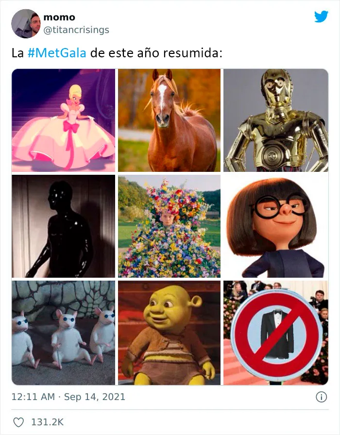 15 Divertidísimas reacciones de Twitter sobre la Gala Met de 2021