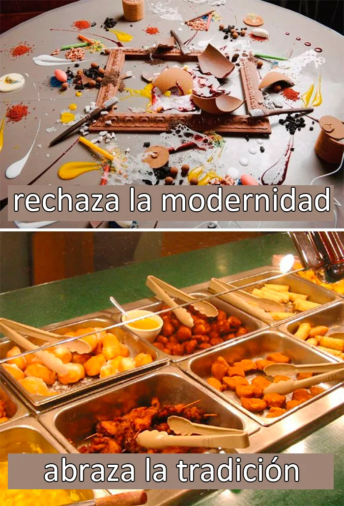 Rechaza la modernidad, abraza la tradición