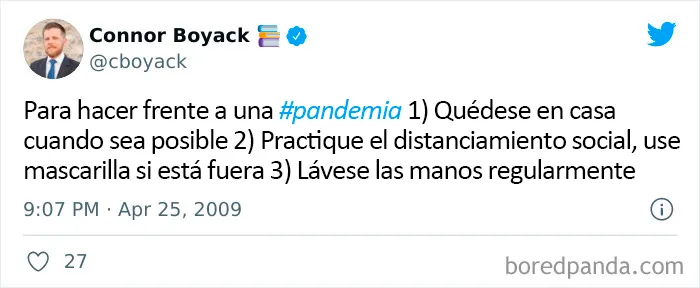 Esto es de los tiempos de la pandemia H1N1 de 2009