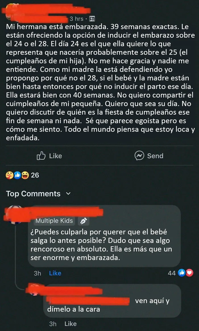 Imagina que te molestara que tu sobrina/sobrino compartiera su cumpleaños con tu hijo