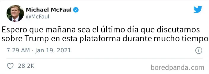 20 Tuits salvajes que muestran cómo celebró la gente el último día de Trump como presidente