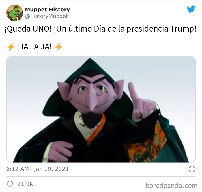 20 Tuits salvajes que muestran cómo celebró la gente el último día de Trump como presidente