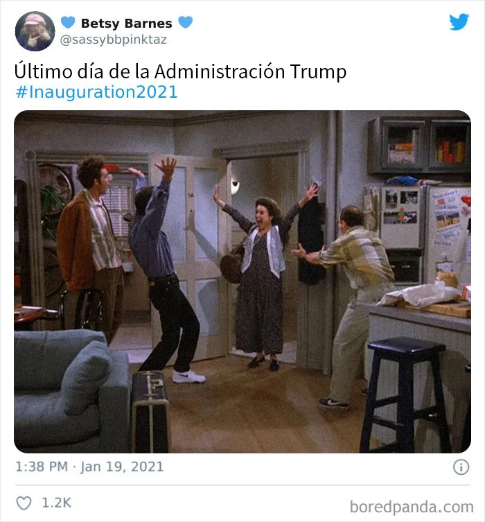 20 Tuits salvajes que muestran cómo celebró la gente el último día de Trump como presidente