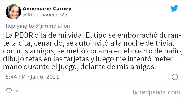 20 Historias de las peores primeras citas que la gente envió para el desafío de Jimmy Fallon