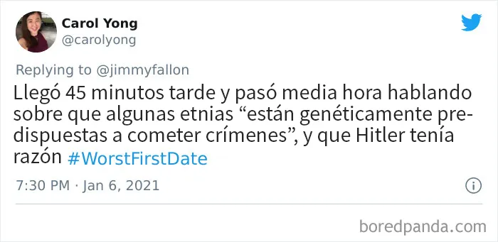 20 Historias de las peores primeras citas que la gente envió para el desafío de Jimmy Fallon