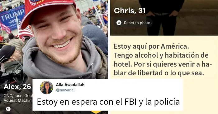 Las mujeres trolean a los agitadores del Capitolio buscándolos en las apps de citas solo para enviar sus datos al FBI