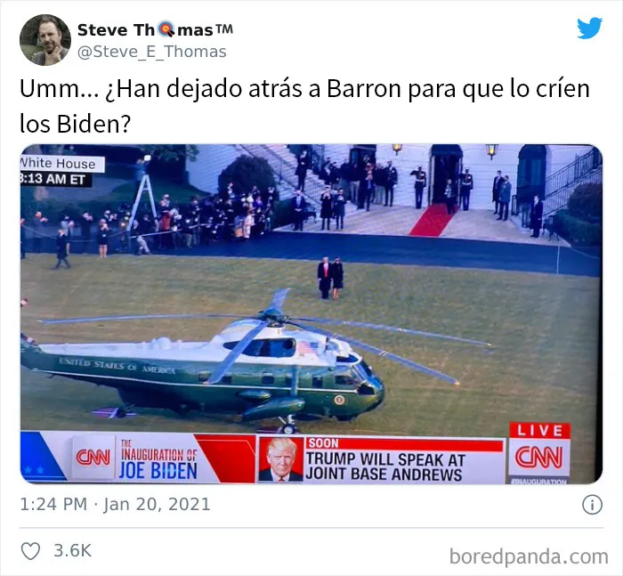 La gente celebra la transición de Trump a Biden con 20 divertidos memes