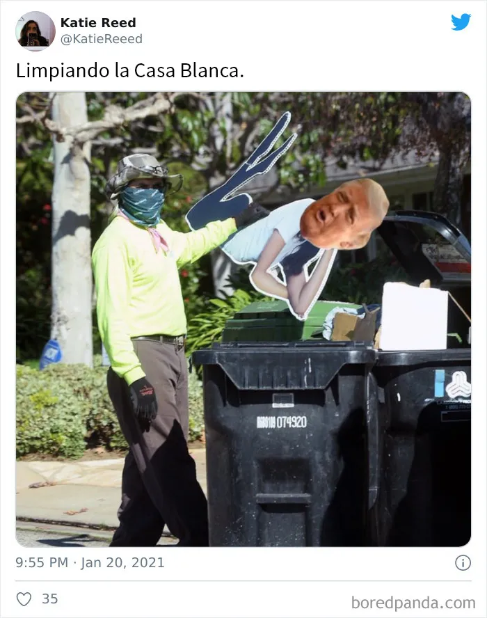 La gente celebra la transición de Trump a Biden con 20 divertidos memes