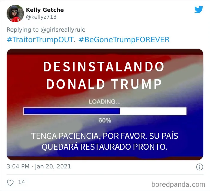 La gente celebra la transición de Trump a Biden con 20 divertidos memes