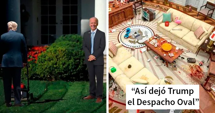 La gente celebra la transición de Trump a Biden con 20 divertidos memes