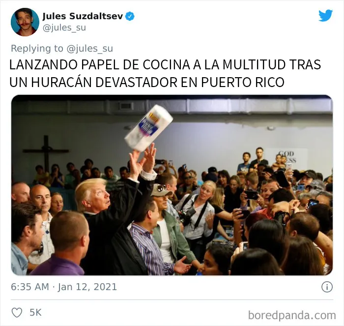 Este hombre nos recuerda 20 cosas estúpidas que hizo Trump en los últimos 4 años que seguramente habíamos olvidado
