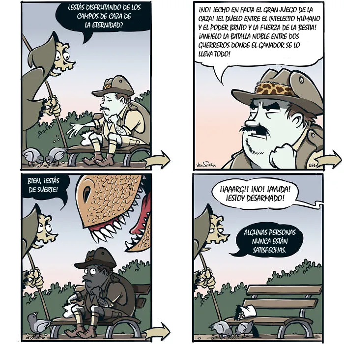 Este dibujante crea comics sobre una chica en el Más Allá (15 comics)