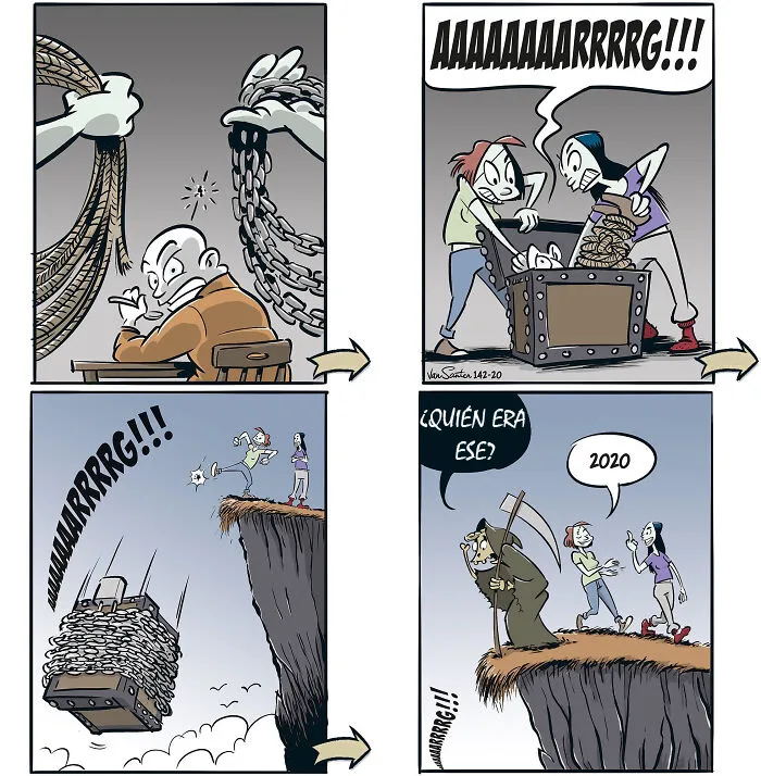 Este dibujante crea comics sobre una chica en el Más Allá (15 comics)