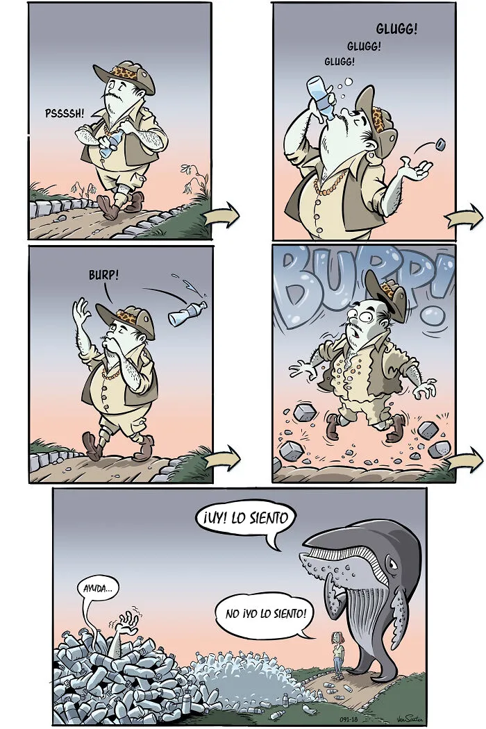 Este dibujante crea comics sobre una chica en el Más Allá (15 comics)