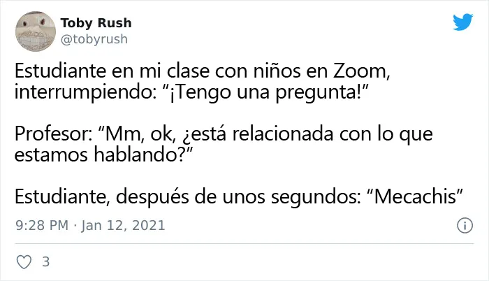 20 Estudiantes que hicieron reír a sus profesores con las preguntas más divertidas vía Zoom