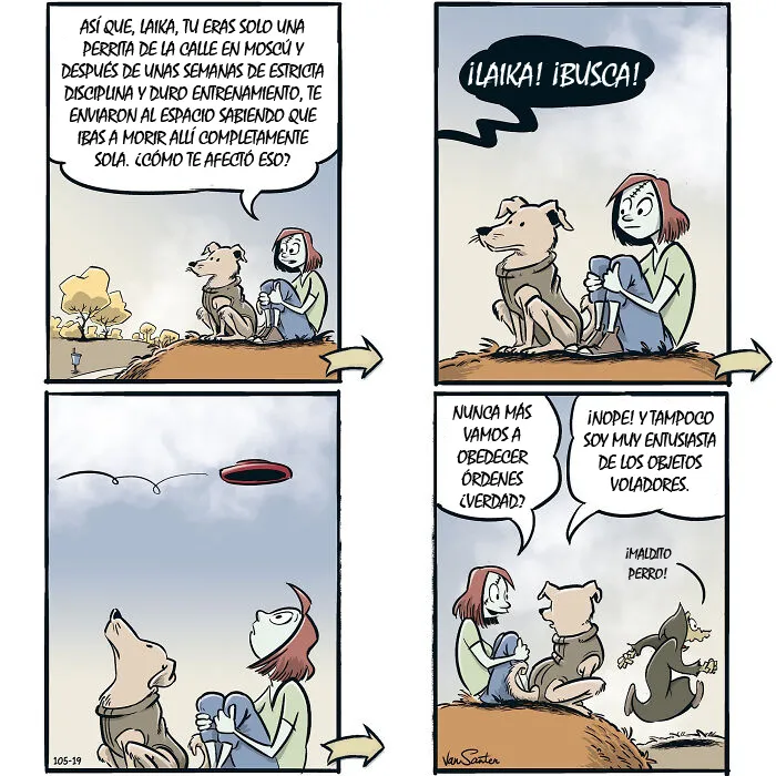 Este dibujante crea comics sobre una chica en el Más Allá (15 comics)