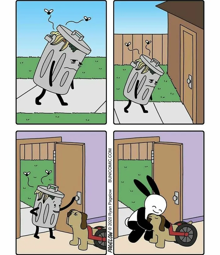 Este artista crea cómics adorables con finales no tan adorables (45 cómics)