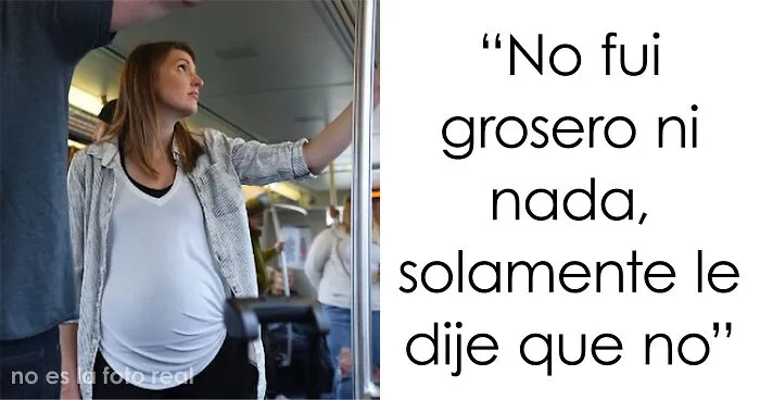 Este hombre comparte sus razones para negarse a ceder el asiento del autobús a una embarazada, pero la gente no está convencida