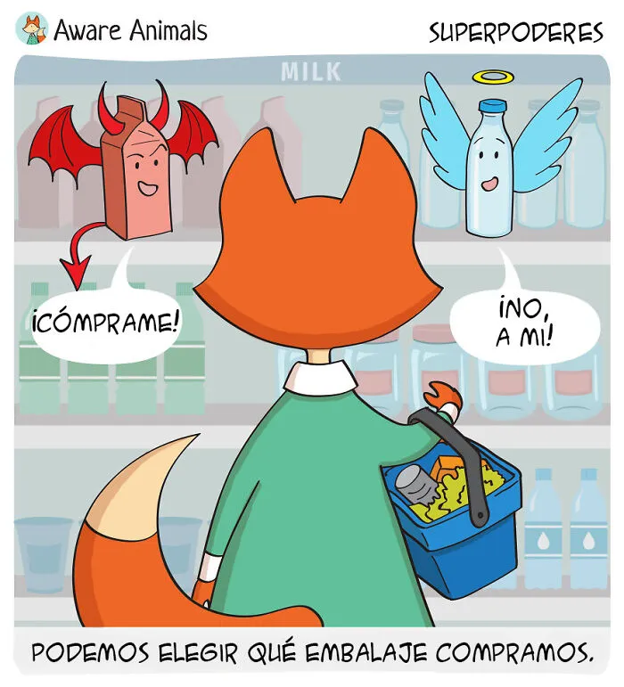 Intento concienciar sobre un estilo de vida sin residuos creando cómics (10 imágenes nuevas)
