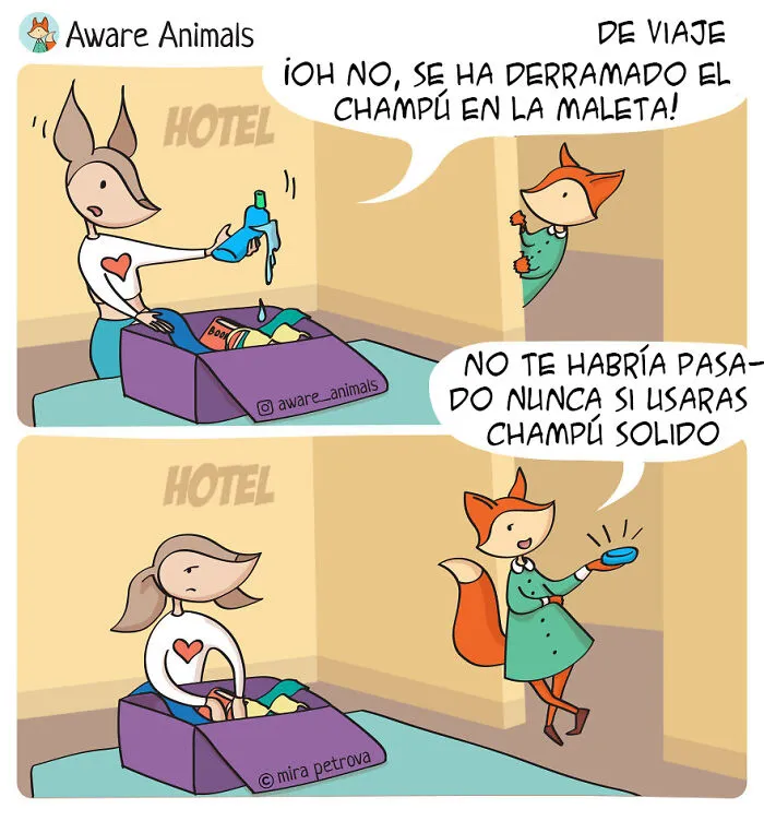 Intento concienciar sobre un estilo de vida sin residuos creando cómics (10 imágenes nuevas)