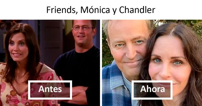30 Comparaciones de parejas famosas en la pantalla y el aspecto actual de sus actores