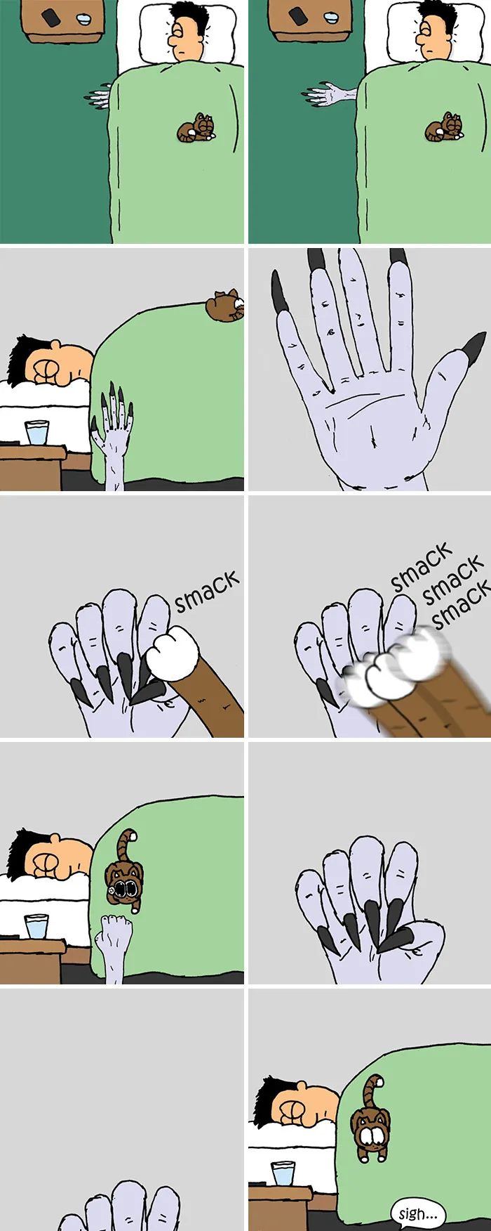 Este artista resume su vida con un gato en 20 cómics