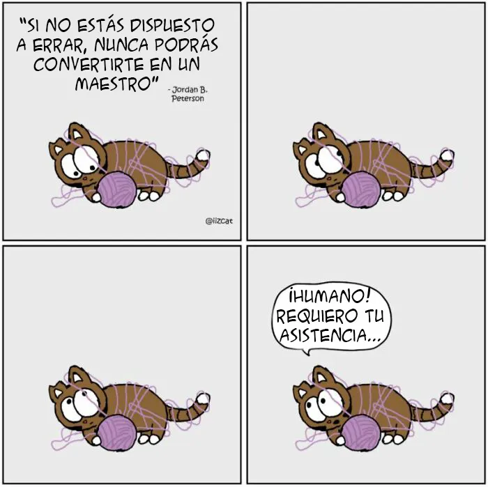 Este artista resume su vida con un gato en 20 cómics